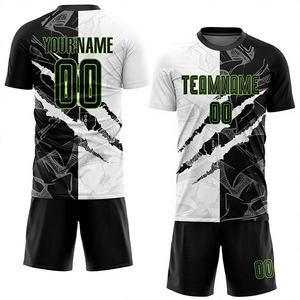 Conjunto de Uniforme de Fútbol para Hombre, Camiseta y Pantalones Cortos Transpirables con Estampado, Equipación Deportiva Ligera para Entrenamiento y Partidos - Product Image 1