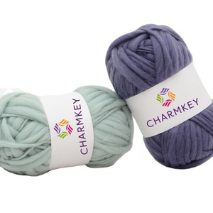 Charmkey Vente chaude Meilleur <span class=keywords><strong>prix</strong></span> en gros Fil à tricoter 100% <span class=keywords><strong>laine</strong></span> Fil fantaisie pour le crochet à la main - Product Image 5