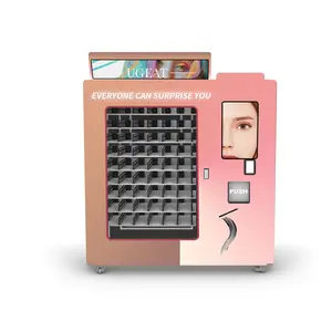 自动分配器礼品自动售货机触摸屏，用于头发和假睫毛，带读卡器