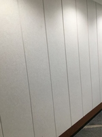 Panel Akustik Felt PET Serat Poliester Beralur Dekoratif Ramah Lingkungan Modern Desain Model 3D untuk Kamar Tidur