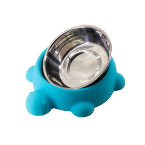 Turtle Shape Pet <span class=keywords><strong>Bowl</strong></span> Set-Base de silicone antiderrapante com inserção de aço inoxidável, bonito Animal Design - Product Image 5