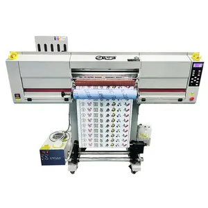 Mesin cetak stiker Transfer Dtf otomatis I3200 UV DTF Printer untuk mug botol Inkjet mesin cetak stiker kustom