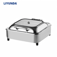 Chauffe-Plats Automatique à Vapeur en Acier Inoxydable Liyunda LT-118 pour Services Alimentaires Hospitaliers, Capacité 50 Plateaux/Heure, Température 60-80°C