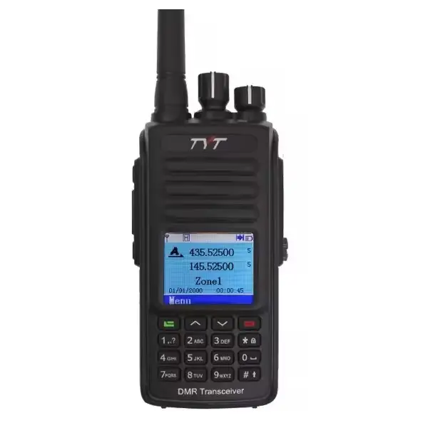 TYT MD-UV390 वॉकी टॉकी AES256 IP67 डुअल टाइम स्लॉट के साथ DMR वॉकी टॉकी डुअल बैंड डिजिट रेडियो के लिए