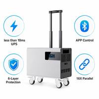 Station d'alimentation portable H-2400T 2458Wh |   Sortie AC à onde sinusoïdale pure 2400W |   220V |   Batterie LiFePO4