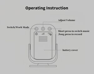Sonnette sans fil avec capteur PIR pour magasin, alerte sonore pour maison, boutique et commerce - Product Image 4