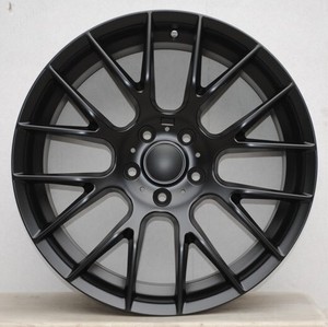 Jantes SYAC neuves E46 M3 CSL E36 E38 E39 5x120, <span class=keywords><strong>18</strong></span> pouces, en alliage d'aluminium, finition noir mat, multi-branches, pour voitures de tourisme. - Product Image 1