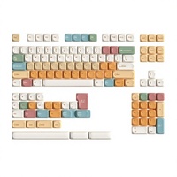 Candy House PBT Boyalı Sublimasyonlu Tuş Başlıkları-Çok Dilli Set Korece/Brezilya/Fransızca Fonetik Avrupa Standartlarında Bölünmüş Stil 7U