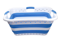 Panier à linge pliable 42L durable avec design repliable pour trier les vêtements sales, idéal pour le salon, la salle de bain et la dressing