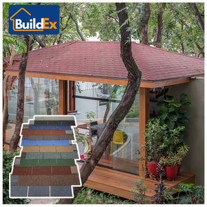 Bardeaux de toiture en asphalte laminés modernes 3TAB noir gris Surface revêtue de pierre Feuilles de toit rentables par sac pour la maison - Product Image 5