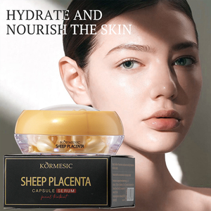 KORMESIC ขายส่ง แคปซูลสารสกัดรกแกะ 30 แคปซูล เอสเซนส์บำรุงผิวหน้า ช่วยให้ผิวกระจ่างใส ลดเลือนริ้วรอย เซรั่มบำรุงผิวหน้า รับผลิตแบรนด์ส่วนตัว OEM - Product Image 5