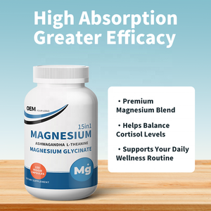 Suplemento de Magnesio Glicinato y Lisinato OEM de Alta Absorción para el Sueño y la Relajación Muscular, 200 mg por Porción - Product Image 5