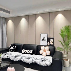 Nouveau <span class=keywords><strong>design</strong></span>, panneau en cristal de carbone, décoration intérieure, panneau mural en fibre de bambou imperméable, panneaux en placage de bois pour hôtel - Product Image 4
