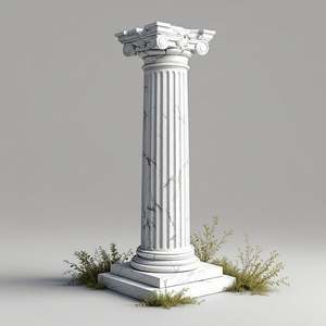 Blanc Noir Extérieur Intérieur Moderne Décor Marbre Pierre Colonne Romaine Pilier Prix de Vente - Product Image 4