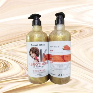 Etiqueta privada Exfoliantes profundos K Brothers Body Wash Belleza Cuidado <span class=keywords><strong>DE</strong></span> LA PIEL 5 días Acción Aclarante Baño Hidratante Aclarante 1000ML - Product Image 5