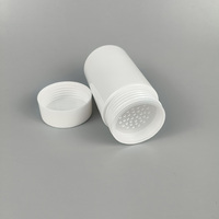 Bouteille de secoueur de talc en plastique opaque de 100ml avec tamis