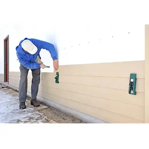 विला Prefab घर बाहरी दीवार Cladding 100% अभ्रक नि: शुल्क 7.5mm 8mm 9mm लकड़ी अनाज फाइबर सीमेंट बोर्ड और बैटन साइडिंग