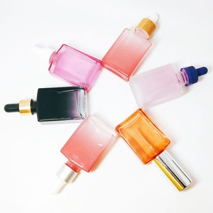 Botella de Tintura Personalizada de 30 ml, Botella de Vidrio Cuadrada Blanca Esmerilada con Gotero, Botella para Líquidos y Aceites Esenciales con Pipeta Graduada - Product Image 2