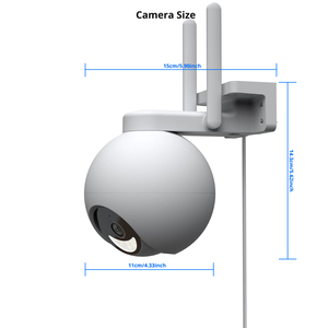 Tuya đầy đủ màu sắc Pan-Tilt máy ảnh không thấm nước PTZ <span class=keywords><strong>camera</strong></span> giám sát thông minh chất lượng không dây Wifi Hệ thống an ninh ngoài trời máy ảnh - Product Image 3