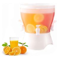 Bouteille d'eau froide rotative manuelle en plastique à pression, type distributeur, pour réfrigérateur – Nouveauté très demandée