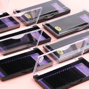 SP EYELASH 0.03 0.05 0.07 Mega Russian Volume Lash Trays 8-25mm Korea PBT Silk Individual Eyelash Extensions Supplies