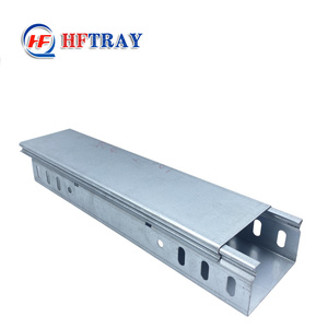 Bandeja para Cables de Acero HFTRAY de 100 mm de Altura, Sólida, Pre-Galvanizada para Instalación de Cables - Product Image 1