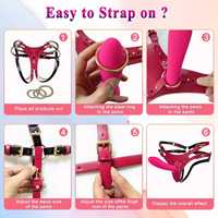 Sous-vêtements féminins sans bretelles, culotte avec ceinture ajustable à la taille et aux cuisses, harnais pour godemiché, pour les jeux lesbiens et gays débutants