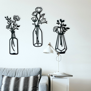 Nouvelles <span class=keywords><strong>d</strong></span>écorations murales suspendues pour la maison, salon, <span class=keywords><strong>chambre</strong></span> à coucher, <span class=keywords><strong>décoration</strong></span> intérieure, art floral en métal - Product Image 2