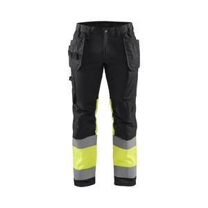 BLAKLADER - 155818119933D104 Pantalon haute visibilité avec stretch Noir/Jaune-EAN 7330509653883 HI-VIS WORKWEAR - Product Image 1