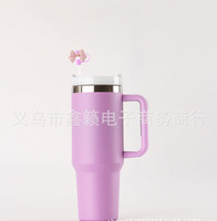 Mignon 10mm Arc Paille Topper Silicone Paille Conseils Couvre Cap pour Tasse 30 & 40 Oz Gobelets