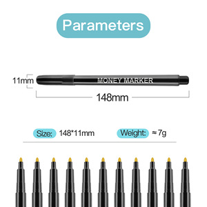 Marcador de Dinero, Bolígrafo <span class=keywords><strong>Detector</strong></span> de <span class=keywords><strong>Billetes</strong></span> - Detecta <span class=keywords><strong>Billetes</strong></span> <span class=keywords><strong>Falsos</strong></span>, Verificador Universal de Moneda Falsa - Product Image 3