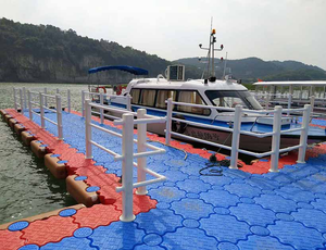 Chất lượng cao HDPE nhựa Modular nổi Phao Du thuyền bãi đậu xe Wharf nổi lối đi <span class=keywords><strong>Dock</strong></span> hệ thống - Product Image 5