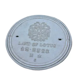 High Quality Anti-aging Round Manhole Cover Anti-UV Sidewalk Drainage Frp Manhole Cover