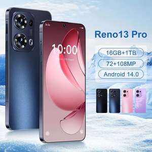 สมาร์ทโฟน <span class=keywords><strong>Reno</strong></span> <span class=keywords><strong>13</strong></span> Pro Deca Core หน้าจอ OLED 7.3 นิ้ว กล้อง 108MP หน่วยความจำ 16GB+1TB ระบบปฏิบัติการ <span class=keywords><strong>Android</strong></span> 14 รองรับการเล่นเกม รองรับซิมการ์ดสองซิมทั่วโลก - Product Image 1