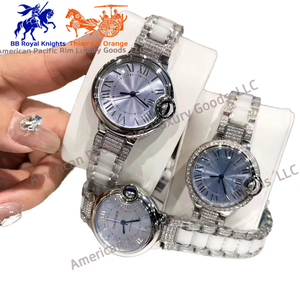 Reloj de Lujo para Mujer, Elegante Reloj de Pulsera de Cuarzo con Diamantes en Oro Rosa, Reloj de Cerámica Resistente al Agua, Regalo - Product Image 3
