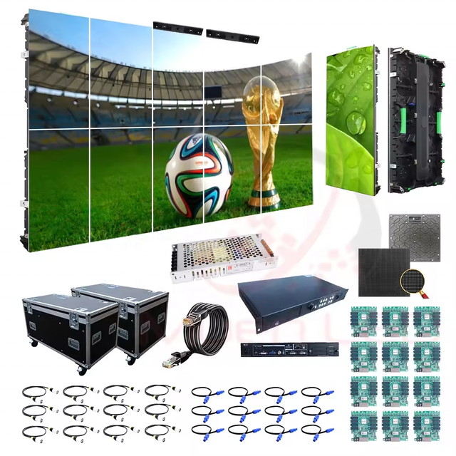 P2.604 Fine Pitch Indoor Rental LED Display 4K Resolution Screen 500x500mm Aluminum Cabinet for Live Stream Virtual Set