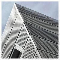 Panneaux de façade en aluminium résistants à la charge du vent imperméable pour murs rideaux Finition polyester PVDF Longue durée de vie