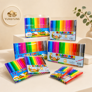<span class=keywords><strong>Rotuladores</strong></span> de Punta de Fibra para Acuarela, 24 Colores Surtidos, Punta Fina, Coloración Suave, Empaque Personalizado para Proyectos Escolares Infantiles, Marcadores de Arte - Product Image 2