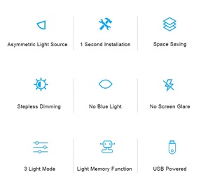 รีโมทคอนโทรลไร้สาย Northland LED usb คอมพิวเตอร์อ่านโคมไฟดูแลดวงตาแขวนบนจอภาพ PC แถบแสงหน้าจอสําหรับ <span class=keywords><strong>Xiaomi</strong></span> - Product Image 4