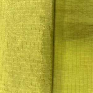 Tela 210D UHMWPE Gridstop de Nailon, Revestimiento Impermeable Repelente al Agua, Oxford Ripstop, Estilo Arrugado, Metalizado Brillante, para Chaqueta - Product Image 3