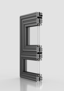 Cửa sổ mở ra ngoài bằng nhôm phong cách Trung Quốc Thanh Lịch (hx80a) - Product Image 3