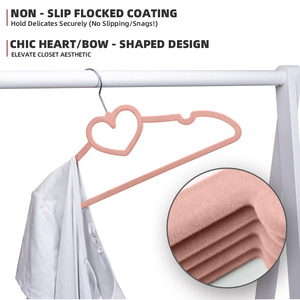 Бархатные вешалки для одежды в форме бабочки - Product Image 2