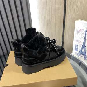 Botas de Nieve de Invierno Cómodas Unisex con Parte Superior de Tela, Forro de Piel, Plataforma, Amortiguación, Tendencia de Moda para Celebridades - Product Image 5