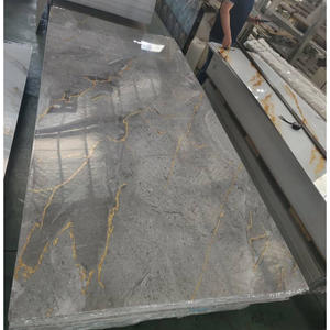 Panneaux en PVC marbré UV de haute qualité 1,22x2,44m pour la décoration murale, installation facile et projets de bricolage à domicile - Product Image 3