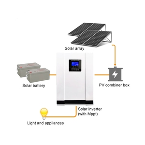 ระบบกักเก็บพลังงานแสงอาทิตย์ครบชุด 48V 3Kw 5Kw 8Kw 10Kw ระบบพลังงานแสงอาทิตย์สำหรับบ้านแบบไฮบริด ระบบไฮบริดแบบออฟกริด - Product Image 2