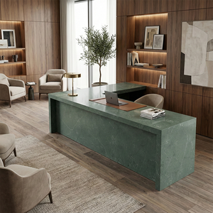 Planche de pierre artificielle en quartz de haute qualité, couleur vert forêt de <span class=keywords><strong>mousse</strong></span> naturelle, personnalisée, pour îlot de cuisine, plan de toilette, table à manger - Product Image 4