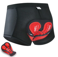 Shorts de cyclisme respirants en polyester pour VTT, vélo de route et équitation, unisexe, avec coussinets en silicone épaissis pour une performance accrue