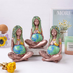 Grande figurine de la <span class=keywords><strong>Terre</strong></span> Mère en pierre naturelle pour la décoration de la maison, cadeaux - Product Image 2