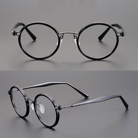 Monture de lunettes ronde en titane pur Shenzhen Mazzucchelli Acettae, design japonais unisexe