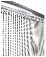 Chaîne en acier inoxydable de haute qualité personnalisable pour rideau de perles de mode, séparateur de pièce, chaînes de rideaux de qualité supérieure